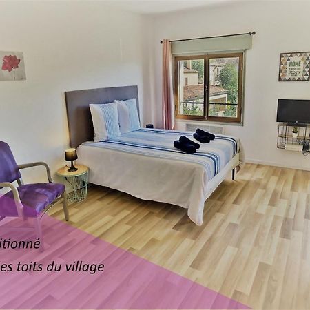 Studio vue sur les toits, lumineux Moustiers #2 Extérieur photo